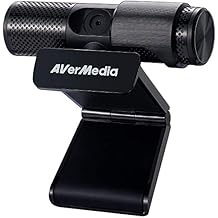 AVerMedia Live Streamer Cam 313 - Full HD 1080P Webcam with Privacy Shutter, Dual Microphone, 360 Degree Swivel for Video Conference - NDAA Compliant (PW313)