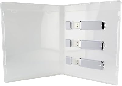 Flash Pac 3-Up USB Flash Drive Case Super Clear - 25 Pack