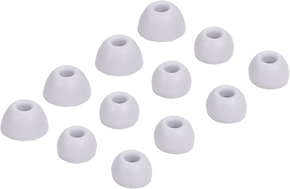 Replacement Silicone Tips Earbuds Buds Eartips Set for Beats Studio Buds Earphone Headphones,6 Pairs (White)
