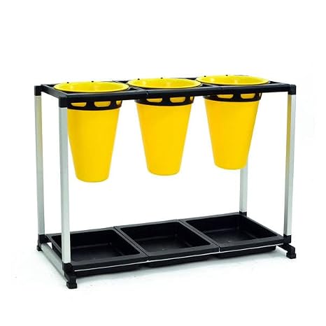 Hatching Time Chicken Processing Stand, Restraining Chicken Cone, Durable ABS Plastic, Rust-Proof, Easy to Clean, Power-Washable, Cimuka, Culling, Sanitary, Safe Design (3 Cone)