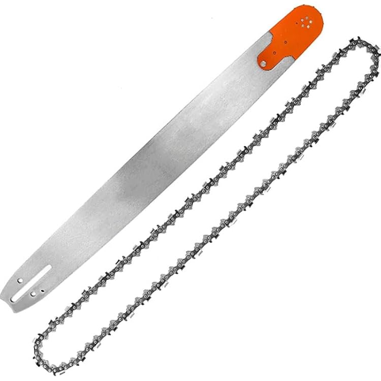 24 Inch 38 Pitch 0.058 Gauge 84 Drive Links Laminated Chainsaw Guide Bar Chain Combo