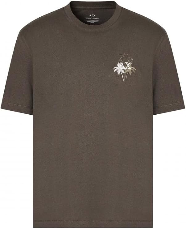 Armani Exchange Men's Small Palm Tree Logo Tee