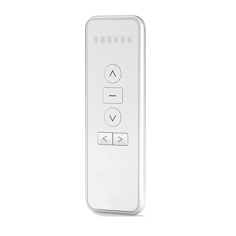 AC123-06 6 Channel Wireless RF433.92 Controller Transmitter Remote, Working for Electric Blinds