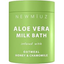 Creamy Oats Milk Bath Soak Hydrate Moisturize Soften Skin Aloe Vera Honey Chamomile Luxury Spa Bath Salt Christmas Birthday Relaxation Gift for Women