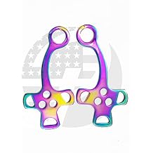 Rainbow Color Hackamore Cheeks Bitless Horse Bit English Western Stainless Steel