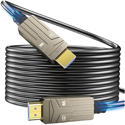 Soonsoonic 18Gbps HDMI Cable 50 FT. Full 4K@60Hz 4:4:4 HDMI 2.0 High Speed Cables