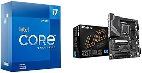 Intel Core i7-12700KF Gaming Desktop Processor + GIGABYTE Z790 Motherboard