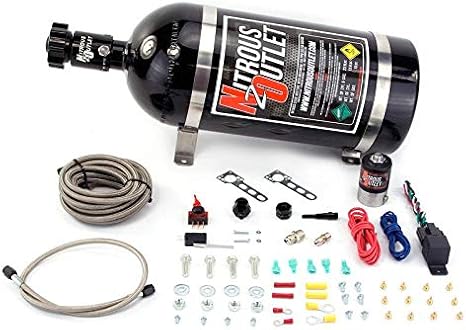 Nitrous Outlet Universal EFI Single Nozzle Dry System with 15lb Bottle