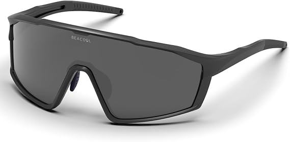 BEACOOL Polarized Sports Cycling Glasses Men Women UV400 Baseball Sunglasses TR90 Frame for Fishing Running Golf Softball