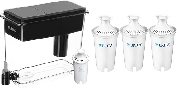 Brita XL Water Filter Dispenser with Standard Water Filter Replacements