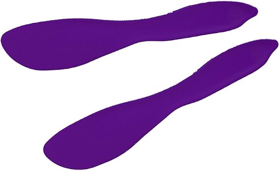 Linden Sweden Multi Purpose Spreaders Set of 2, Purple - Versatile Butter Knife for Soft Cheese, Peanut Butter, Frosting and More - Safe for Kids - BPA-Free and Dishwasher-Safe - Made in Sweden
