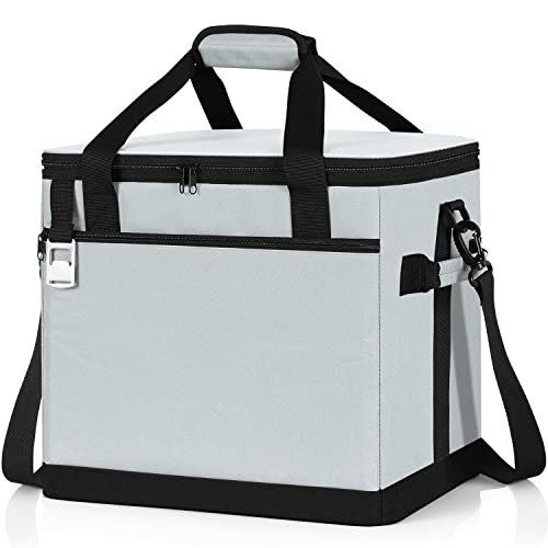 Esup Large Cooler Bag 40L 60 Cans Collapsible Insulated Lunch Box Leakproof Soft Sided for Camping Picnic Parties Buffets Camping Beach Travel