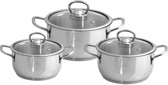 Cookware Set 6 Piece Kitchen Gadgets Pots Pans Cooking Pot Nonstick Dinner Lunch