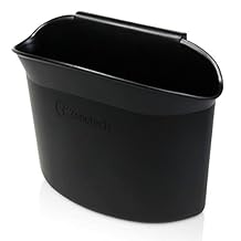 ZONETECH Portable Hanging Mini Car Garbage Can Classic Black Trash Container - Premium Quality Automotive Universal Compact Traveling Wastebasket for Vehicle,Office, Home (1-Pack)