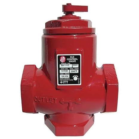 Bell & Gossett Flo-Control Valve,3/4 in,FNPT,Cast Iron (107034)