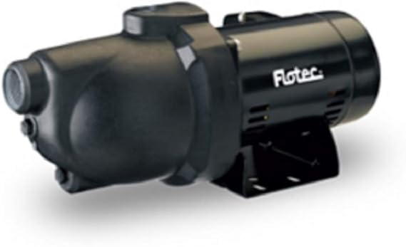 Flotec Thermoplastic Shallow Well Jet Pump - 1 1/4in. Suction Port, 1in. Discharge Port, 720 GPH, 3/4 HP, Model# FP4022