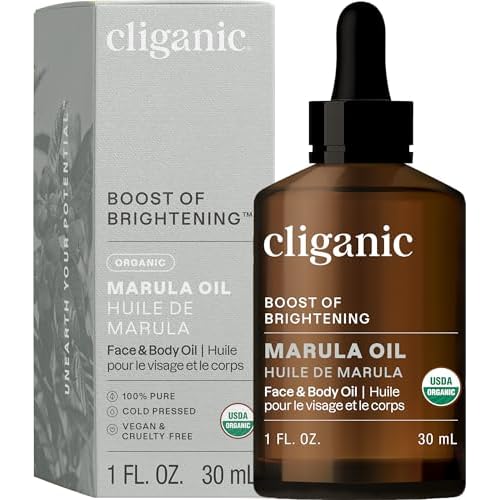 Cliganic Organic Marula Oil, 100% Pure - For Face & Hair | Natural Cold Pressed Unrefined Packaging May Vary