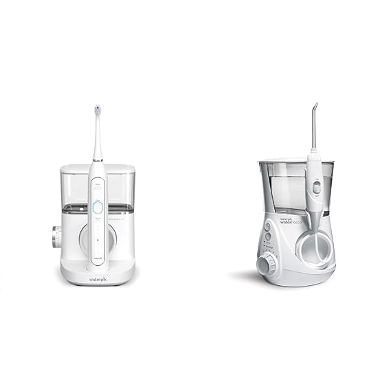 Waterpik Sonic-Fusion 2.0 Professional Flossing Toothbrush & Aquarius Water Flosser Professional for Teeth, Gums, Braces, Dental Care