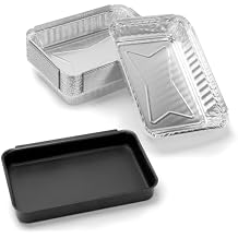 QuliMetal 93305 Catch Pan with 20 Pack 6415 Drip Pans for Weber Genesis II 3 Burners & Spirit 2/3 Burners, Genesis Silver/Gold/Platinum,1000-5500, Summit Grills, Disposable Aluminum Foil Grease Trays