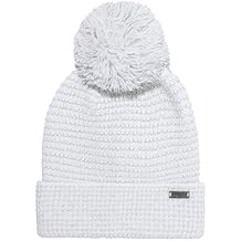 Ladies Reflective Cuff Cap with Pom, One Size - Womens Cold Weather Gear
