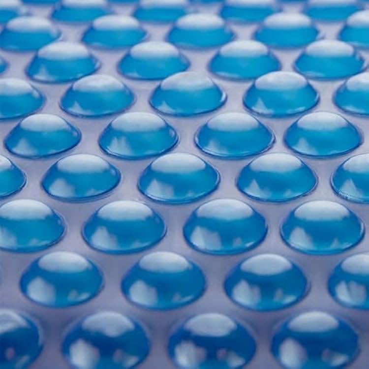 Sun2Solar Blue 20 ft x 40 ft Rectangle Pool Solar Cover | 1600 Series | Heat Retaining Solar Blanket | for Heating Rectangular Inground & Above Ground Swimming Pools | Includes 6 Heavy-Duty Grommets