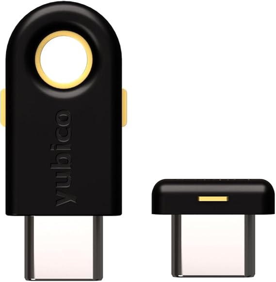 Yubico - YubiKey 5C and Nano 5C Bundle - Two-factor authentication (2FA) security key, connect via USB-C, FIDO certified - Protect your online accounts