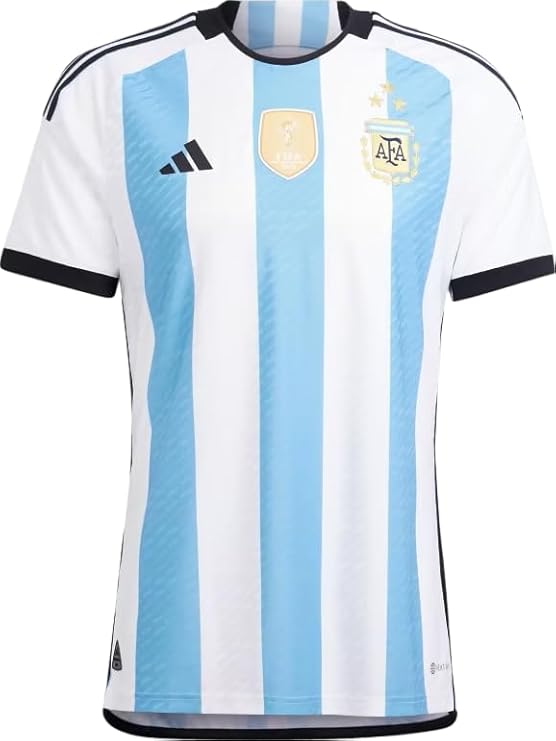 adidas Men's Soccer Argentina 2022 3 Star Authentic Home Jersey