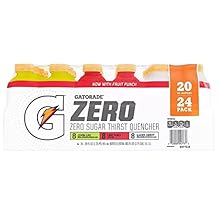Gatorade Zero Thirst Quencher Variety Pack, 20 Fl Oz (Pack of 24)