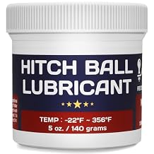 BTAS Trailer Hitch Ball Lubricant Waterproof Grease with PTFE 5oz,Reduces Friction & Wear & Noise on Tow Hitch Mount Balls,King Pins,Hitch Locks,Jacks,etc.