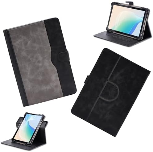 Case for Welio Wpad Aura 10.1-Inch Tablet Case 360 Degree Rotation Multi-Viewing Angels PU Leather Stand Folio Cover Black