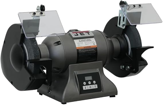 JET 8-Inch Industrial Bench Grinder, Variable Speed, 1 HP, 115/230V 1Ph (IBG-8VS)