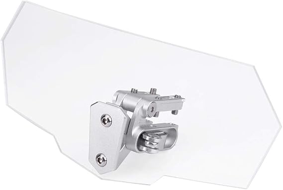Motorcycle Windshield Extender,Motorcycle Universal Adjustable Windscreen Wind Deflector Windshield Replacement for Kawasaki/Honda