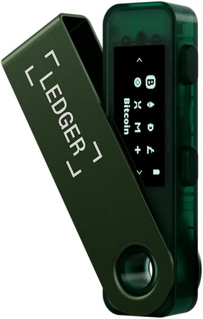 Ledger Nano S Plus Emerald Green Cryptocurrency Wallet