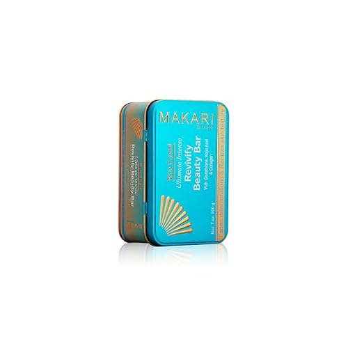 Makari Blue Crystal Beauty Exfoliating Bar Soap 7 oz Bath Soap for Women & Men | Exfoliating Cleanser with Glutathione, Kojic Acid & Collagen for Smooth, Refreshed-Looking Skin