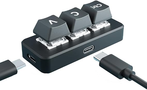 RP2040-Keyboard 3key COPY Lazy Programmable Mechanical Keyboard, RP2040-Keyboard-3-PLUS