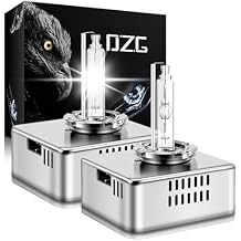 DZG D5S HID Headlight Bulbs for 2016 2017 2018 Chevy Silverado 1500 WT LS LT 2015-2018 GMC Sierra 1500 2500 3500 HD, 6000K Bright White 35W Metal Base Xenon Replacement High Low Beam Bulb, Pack of 2
