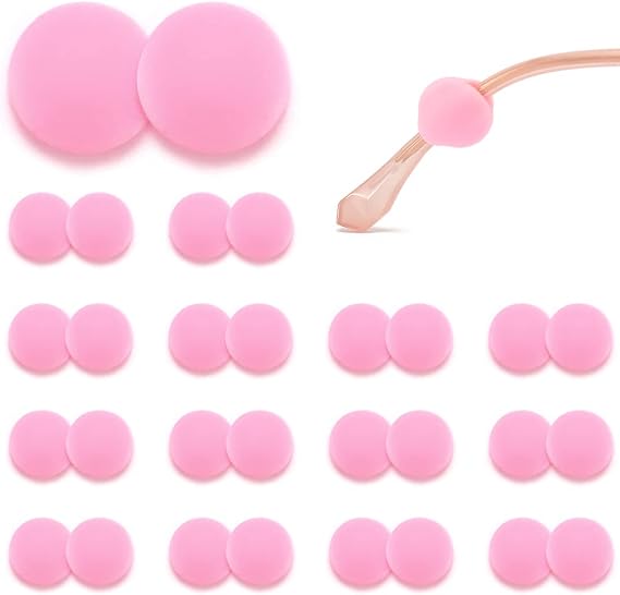 15 Pairs Silicone Eyeglasses Retainer, Eyewear Ear Grip Ear Hooks Anti-Slip Holder Eyeglasses Stoppers Temple Tips For Eyeglasses, Sunglasses, Reading Glasses (Pink Bean)
