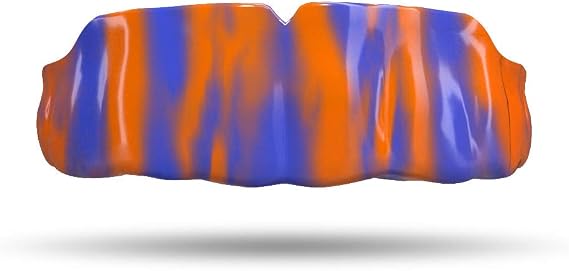 Impact Custom Professional MMA/Boxing/Muay Thai Mouthguard with Trim for Gag Reflex (Blue & Orange Tie Dye)