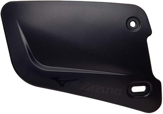 Mizuno Batters Face Protector, Black, Right Hand Batter, Foam, Plastic