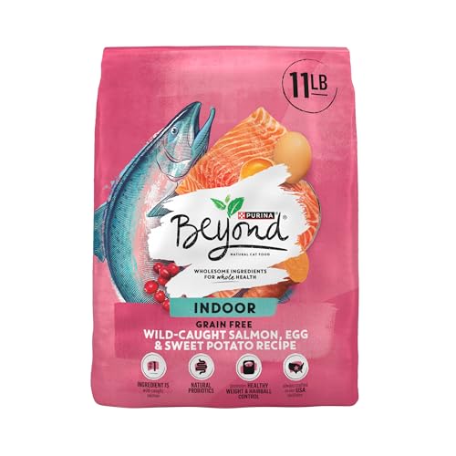 Purina Beyond Natural Grain Free Dry Cat Food Simply Indoor Salmon, Egg and Sweet Potato Recipe - 11 lb. Bag