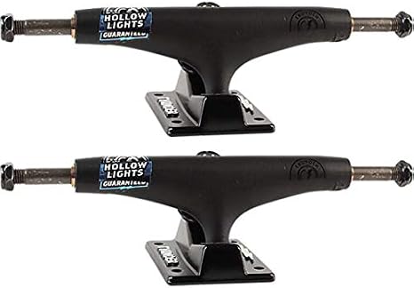 Thunder Trucks 147mm Night II Hollow Lights Black Skateboard Trucks - 5.25" Hanger 8.0" Axle (Set of 2)