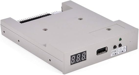 USB Emulator,SFRM72-FU-DL USB Floppy Drive Emulator,34 Pin Floppy Driver Interface, 5V DC 4 Pin Power Plug,720KB Built-in Flash Memory, with FAT12 Format