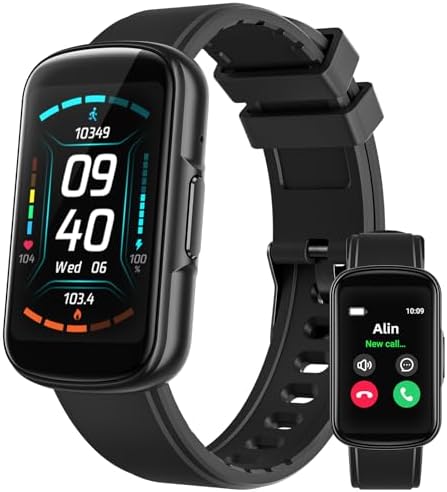 Parsonver Fitness Tracker with Step CounterCaloriesStopwatch, Health Activity Tracker with Heart Rate Sleep Monitor, IP68 Waterproof Smart Watch 110 Sport Modes Pedometer Watch for Women Men, Black