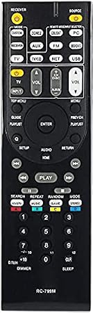 Calvas Remote Control Replacement For ONKYO RC-690M RC-707M RC-709M HT-R560 HT-R667 AV A/V Receiver
