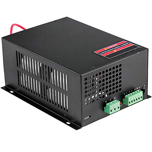 VEVOR Laser Power Supply 100W Co2 Laser Engraver Power Supply Black Laser Tube Power Supply 110V for Laser Cutter Engraving Machine100W