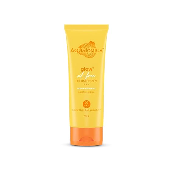 Aqualogica Glow+ Oil-Free Moisturizer with Papaya & Vitamin C Moisturizes to Enhance Glow & Texture Controls Excess Oil 100g