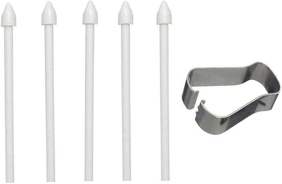LiLiTok Samsung Galaxy Tab S6 lite S6/S7/S7+Note10/Note20 Stylus Pen Repalcement 5 Compatible Pen Nibs (White) for Filling Tips