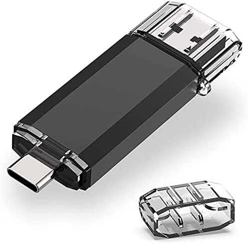 RAOYI 64GB USB C Memory Stick USB 3.0 Stick USB Flash Drive High Speed USB C Drive Type C Dual OTG Pen Drive for TV, Car, Smartphones, PC, Laptop, Chromebook, MacBook Pro Black