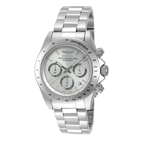Invicta Mens 14381 Speedway Chronograph Silver Dial Stainless Steel Watch