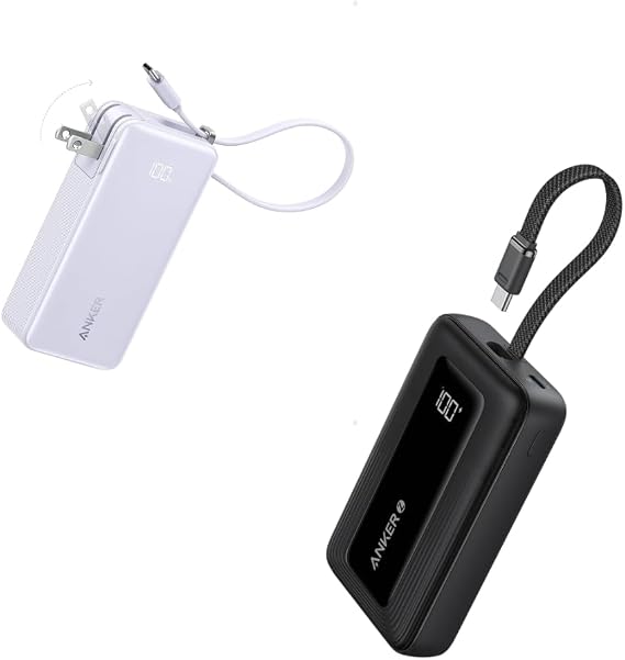 Anker 3-in-1 Portable iPhone Charger Zolo Power Bank, 10,000mAh 30W High-Speed Portable Charger